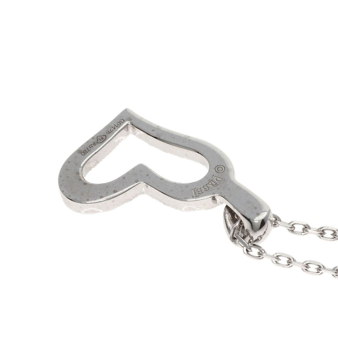 PIAGET Necklace K18WG Silver Limelight Diamond Women Used Authentic