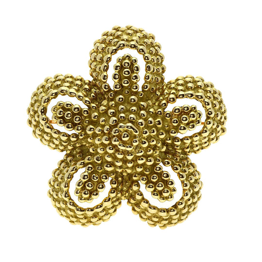 TIFFANY&Co. Brooch 18K Yellow Gold gold Flower motif
