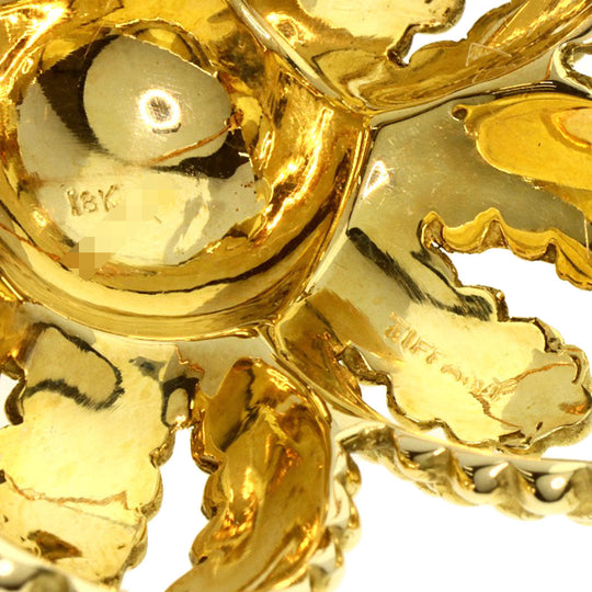 TIFFANY&Co. Brooch 18K Yellow Gold gold Flower motif
