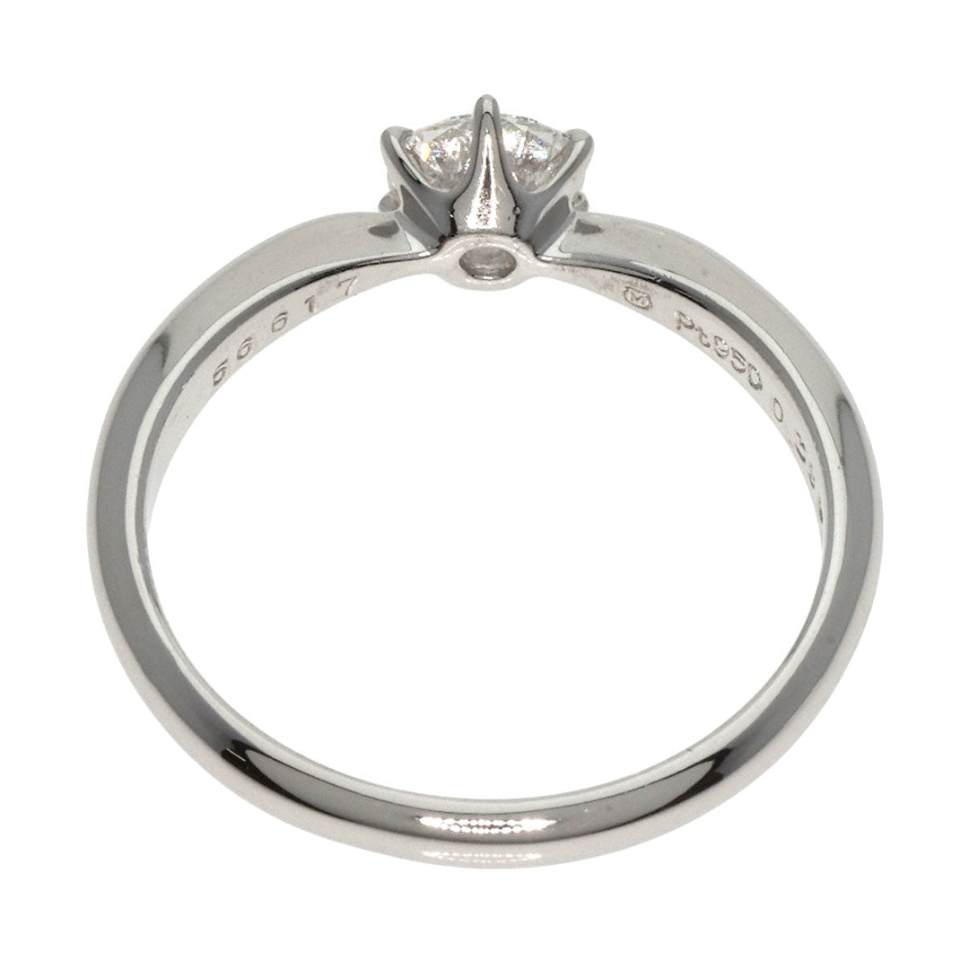 MIKIMOTO Ring PT950 Silver 1P diamond