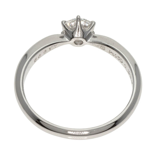 MIKIMOTO Ring PT950 Silver 1P diamond