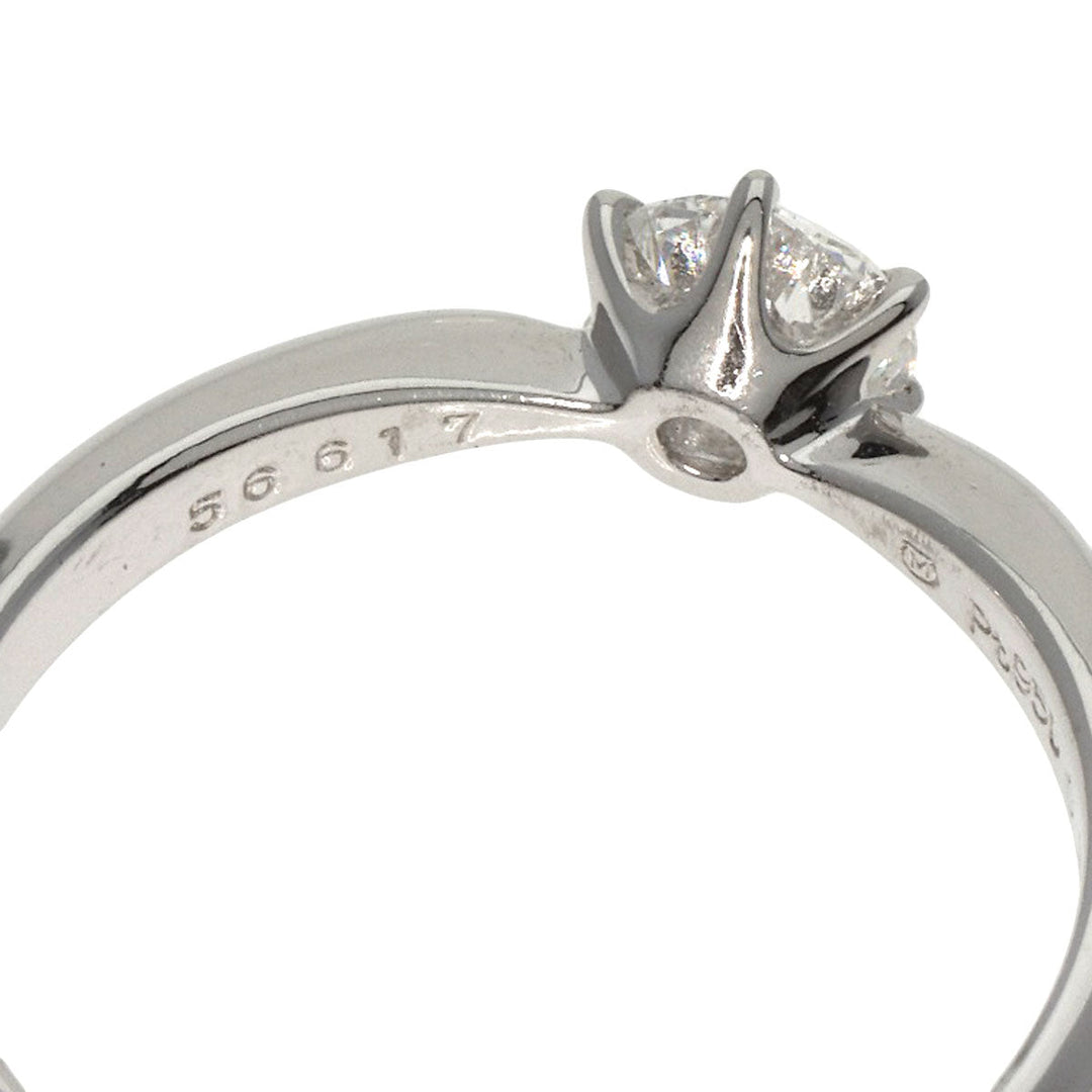 MIKIMOTO Ring PT950 Silver 1P diamond