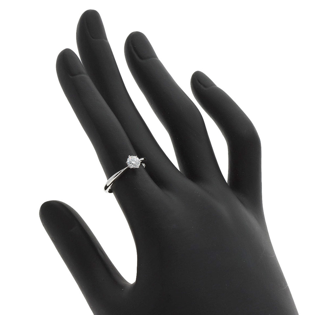 MIKIMOTO Ring PT950 Silver 1P diamond