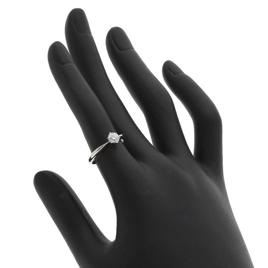 MIKIMOTO Ring PT950 Silver 1P diamond