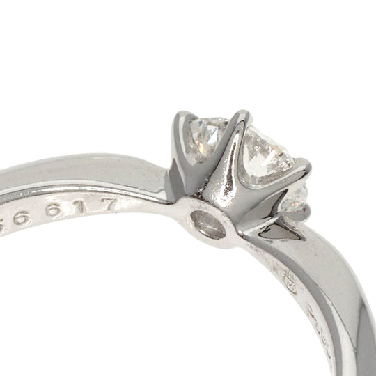 MIKIMOTO Ring PT950 Silver 1P diamond