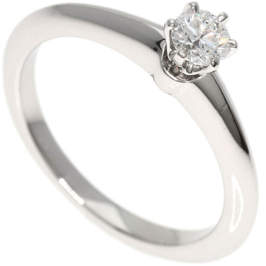 TIFFANY&Co. Ring PT950 Silver diamond Women Used Authentic