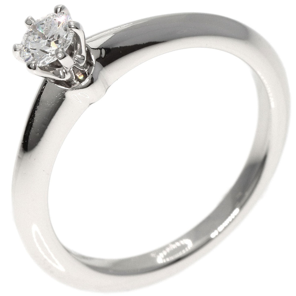 TIFFANY&Co. Ring PT950 Silver diamond Women Used Authentic