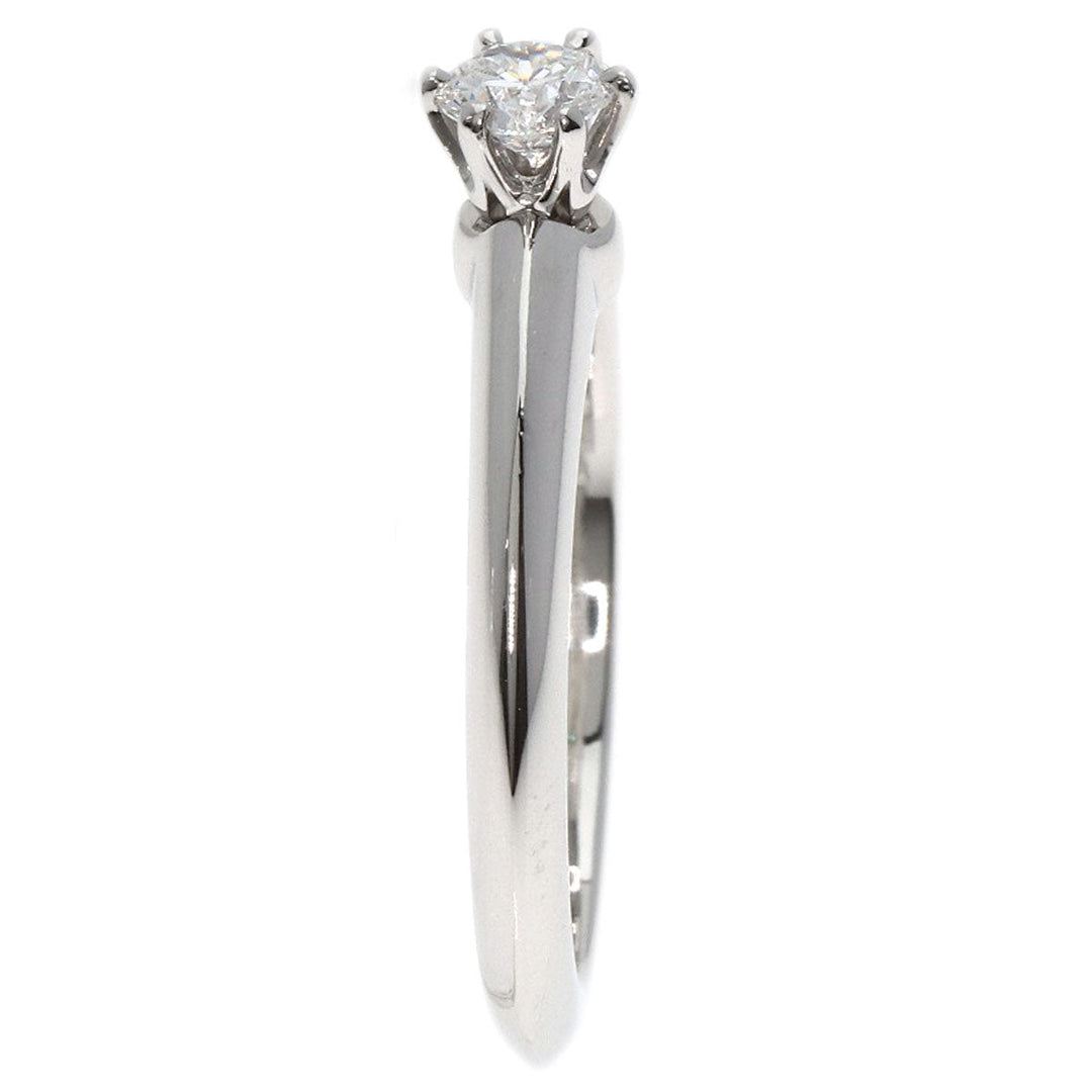 TIFFANY&Co. Ring PT950 Silver diamond Women Used Authentic