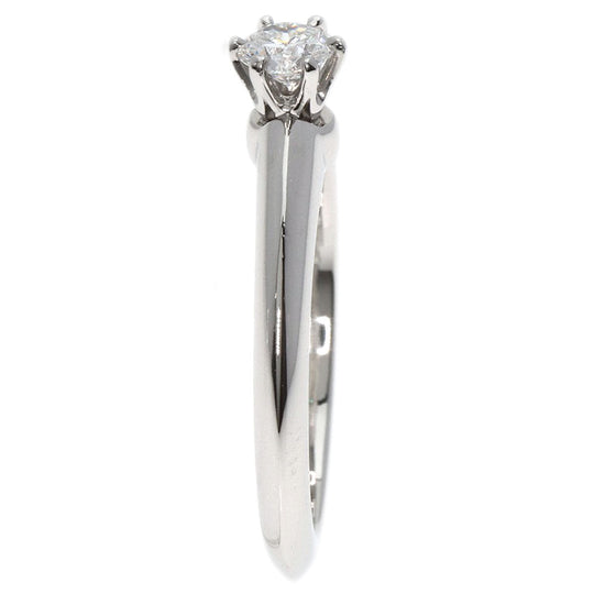 TIFFANY&Co. Ring PT950 Silver diamond Women Used Authentic