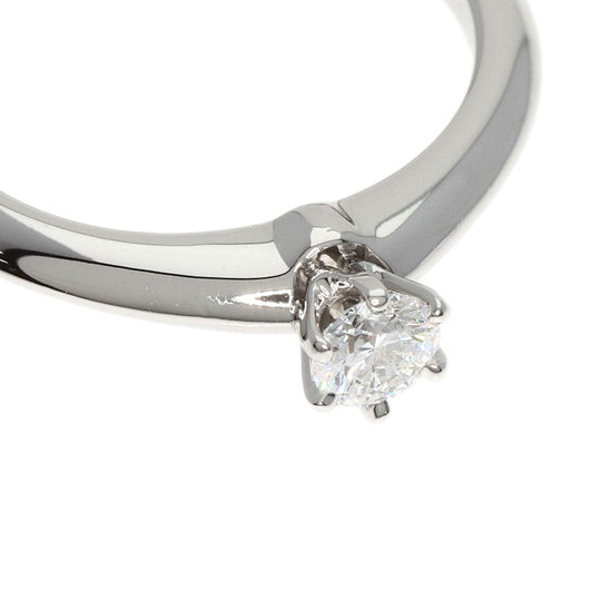 TIFFANY&Co. Ring PT950 Silver diamond Women Used Authentic