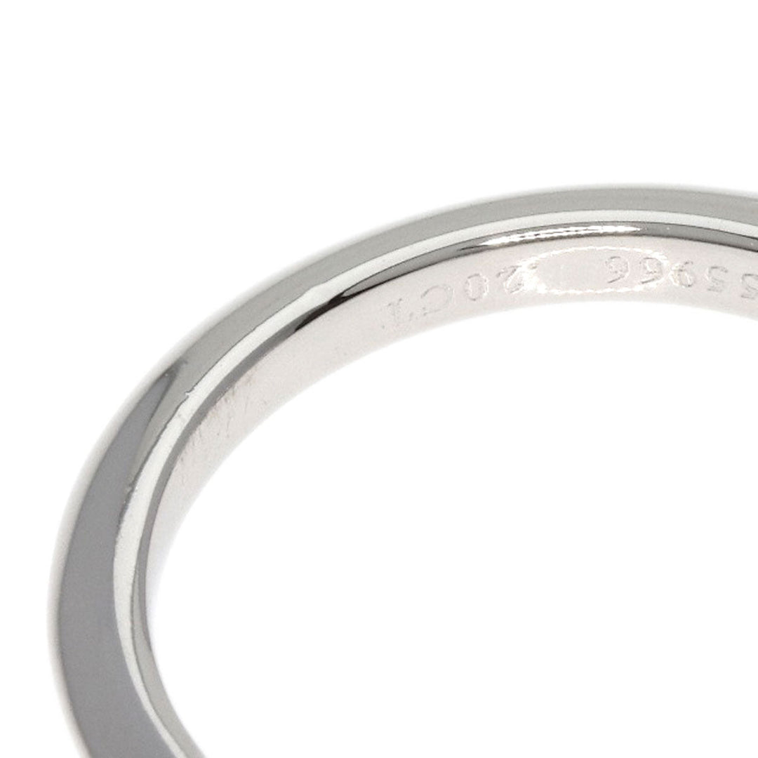 TIFFANY&Co. Ring PT950 Silver diamond Women Used Authentic