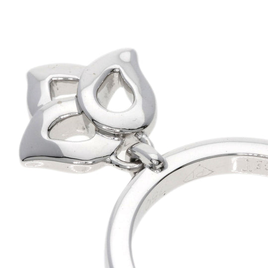 PIAGET Ring K18WG Silver Magic Garden Diamond #54 Women Used Authentic