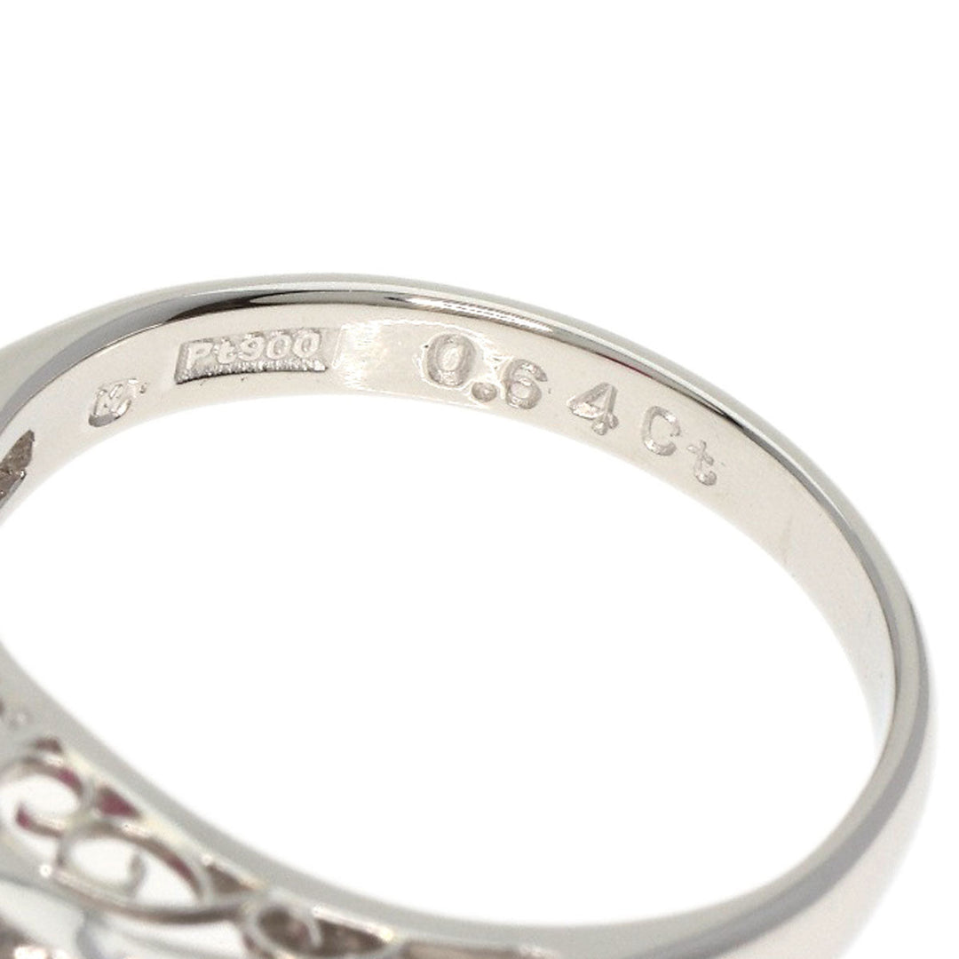 MIKIMOTO Ring PT900 Silver Ruby diamond