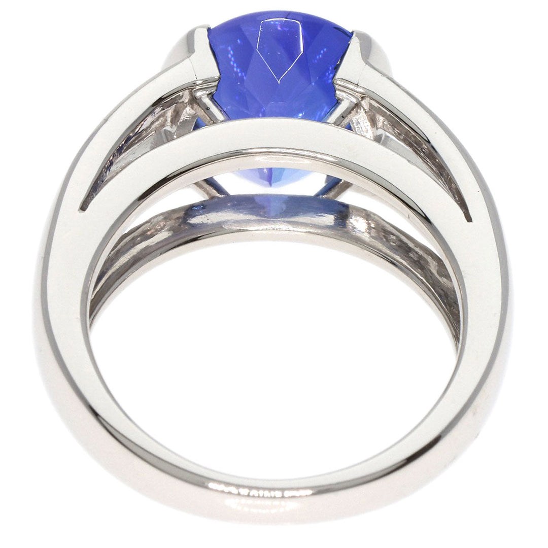 TASAKI Ring PT900 Silver Tanzanite Diamond Women Used Authentic