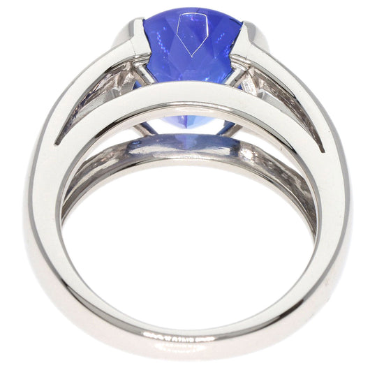TASAKI Ring PT900 Silver Tanzanite Diamond Women Used Authentic