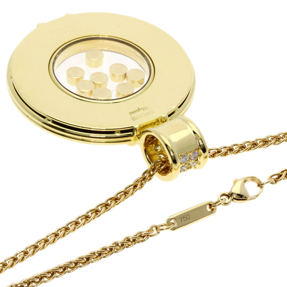 Chopard Necklace 18K Yellow Gold gold Happy Diamond Shell 8P Diamond Large