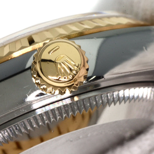 ROLEX Watches Mechanical Automatic 69173G Stainless Steel , SSxK18YG gold Datejust 10P Diamond Champagne Gold dial Women Used Authentic