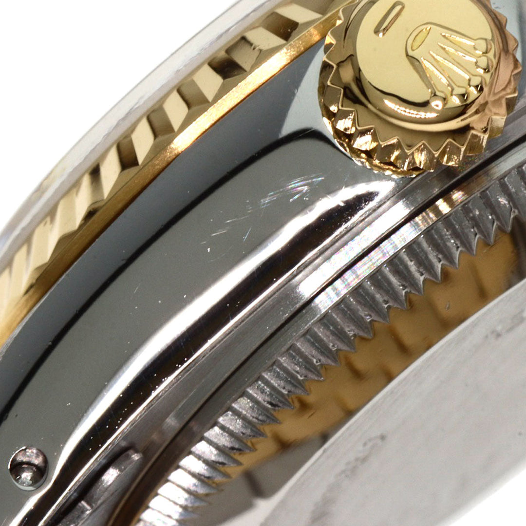 ROLEX Watches Mechanical Automatic 69173G Stainless Steel , SSxK18YG gold Datejust 10P Diamond Champagne Gold dial Women Used Authentic