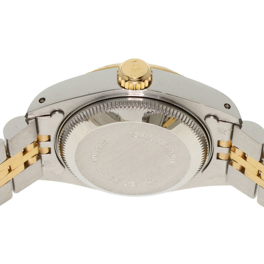 ROLEX Watches Mechanical Automatic 69173G Stainless Steel , SSxK18YG gold Datejust 10P Diamond Champagne Gold dial Women Used Authentic