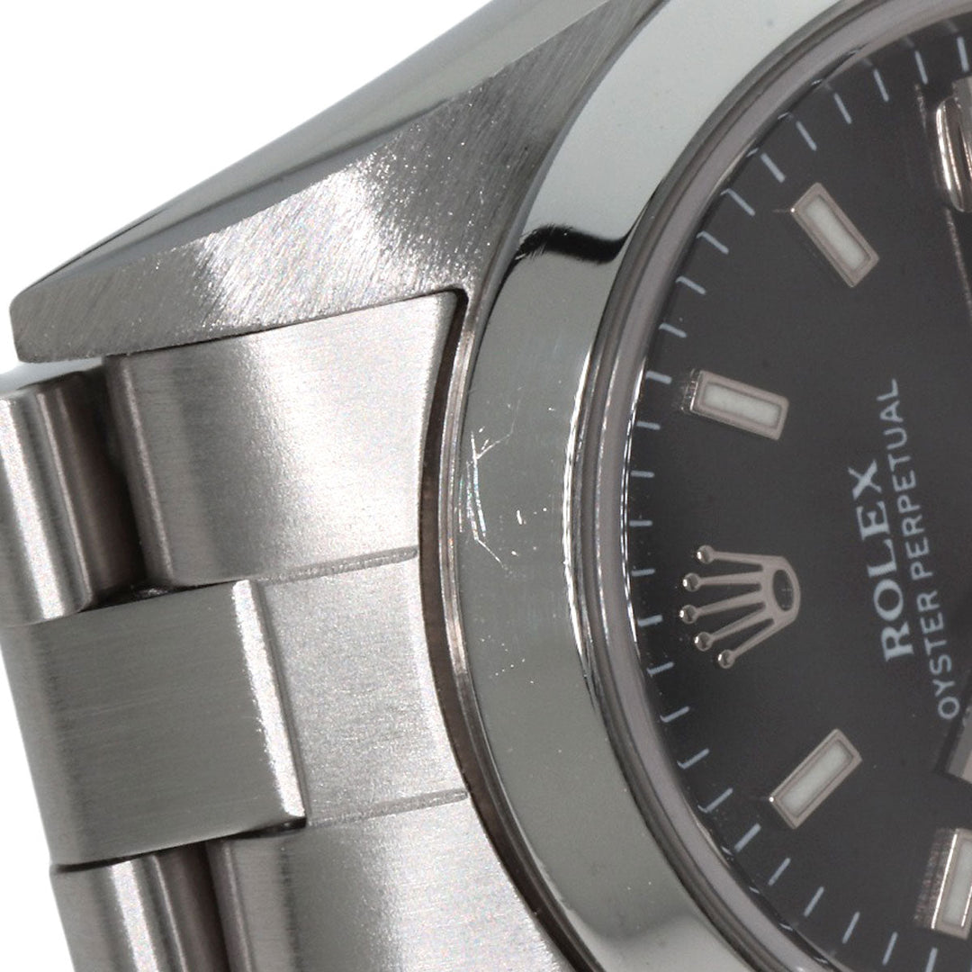 ROLEX Watches Mechanical Automatic 76080 Stainless Steel Silver Oyster Perpetual 369 black dial