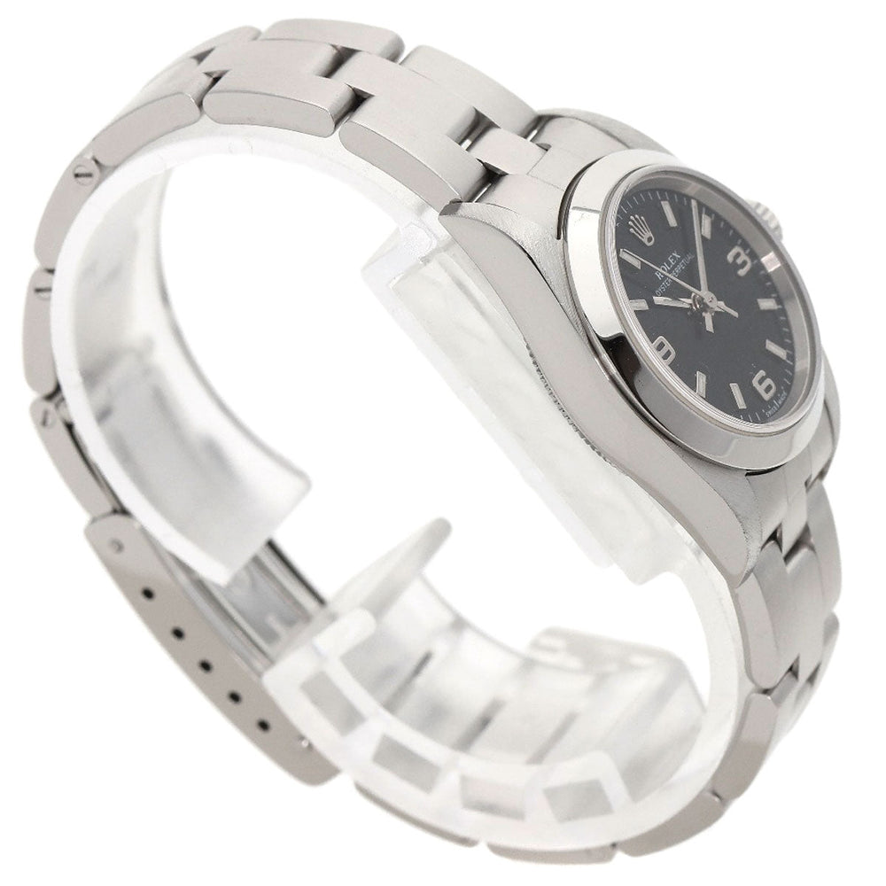 ROLEX Watches Mechanical Automatic 76080 Stainless Steel Silver Oyster Perpetual 369 black dial