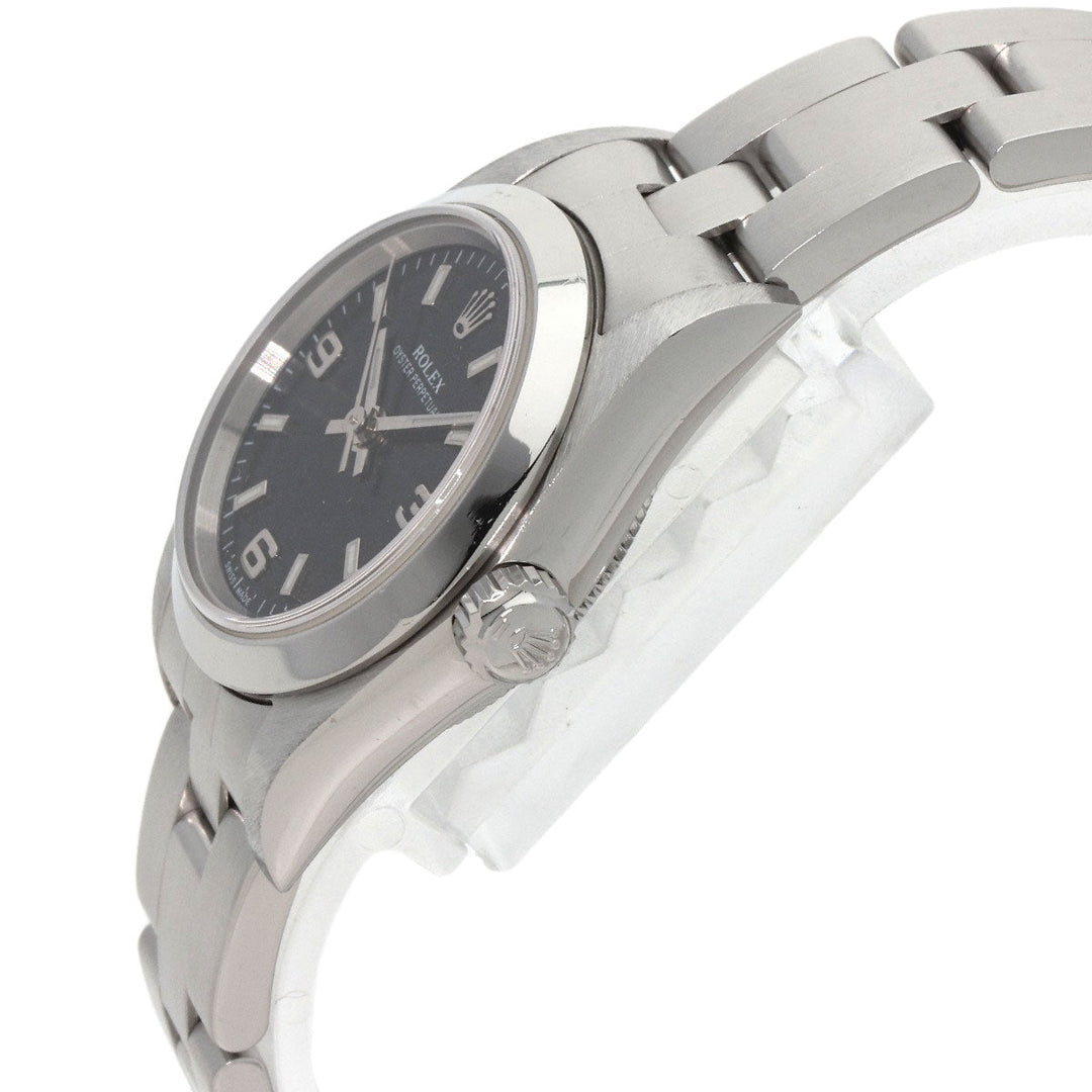 ROLEX Watches Mechanical Automatic 76080 Stainless Steel Silver Oyster Perpetual 369 black dial