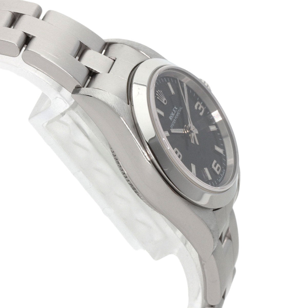 ROLEX Watches Mechanical Automatic 76080 Stainless Steel Silver Oyster Perpetual 369 black dial
