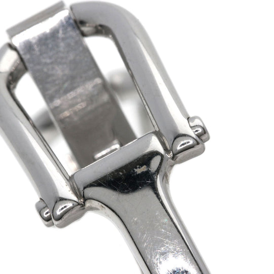 GUCCI Watches Quartz 1500L Stainless Steel , Stainless Steel Silver Square face black dial Women Used Authentic