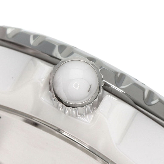 CHANEL Watches Quartz H0968 Ceramic, Ceramic white J12 1.3" white dial Women Used Authentic
