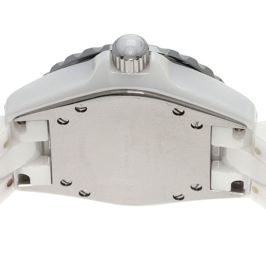 CHANEL Watches Quartz H0968 Ceramic, Ceramic white J12 1.3" white dial Women Used Authentic