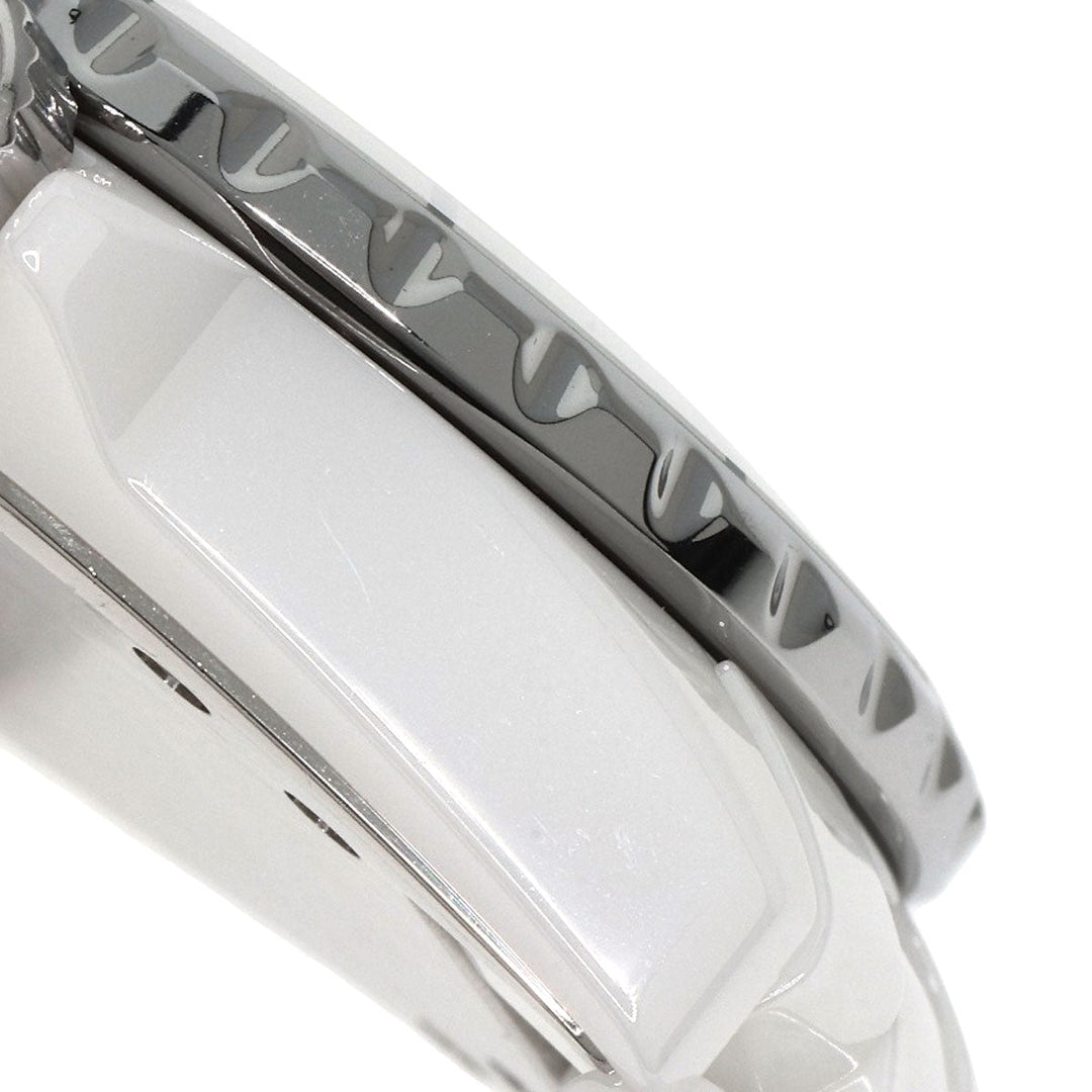 CHANEL Watches Quartz H0968 Ceramic, Ceramic white J12 1.3" white dial Women Used Authentic