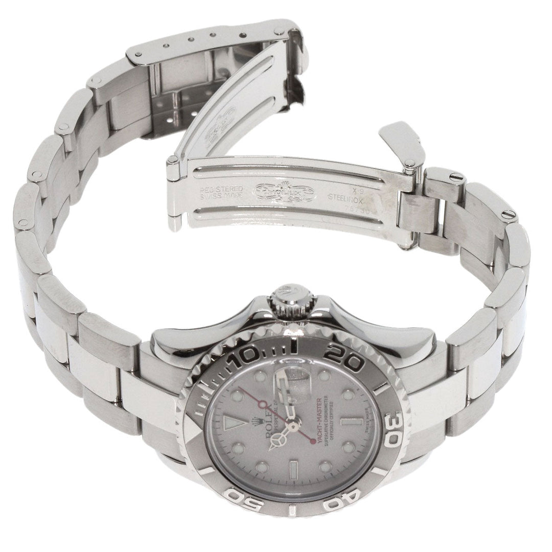 ROLEX Watches Mechanical Automatic 169622 Stainless Steel , Stainless Steel , PT Silver yacht master date Silver dial Women Used Authentic