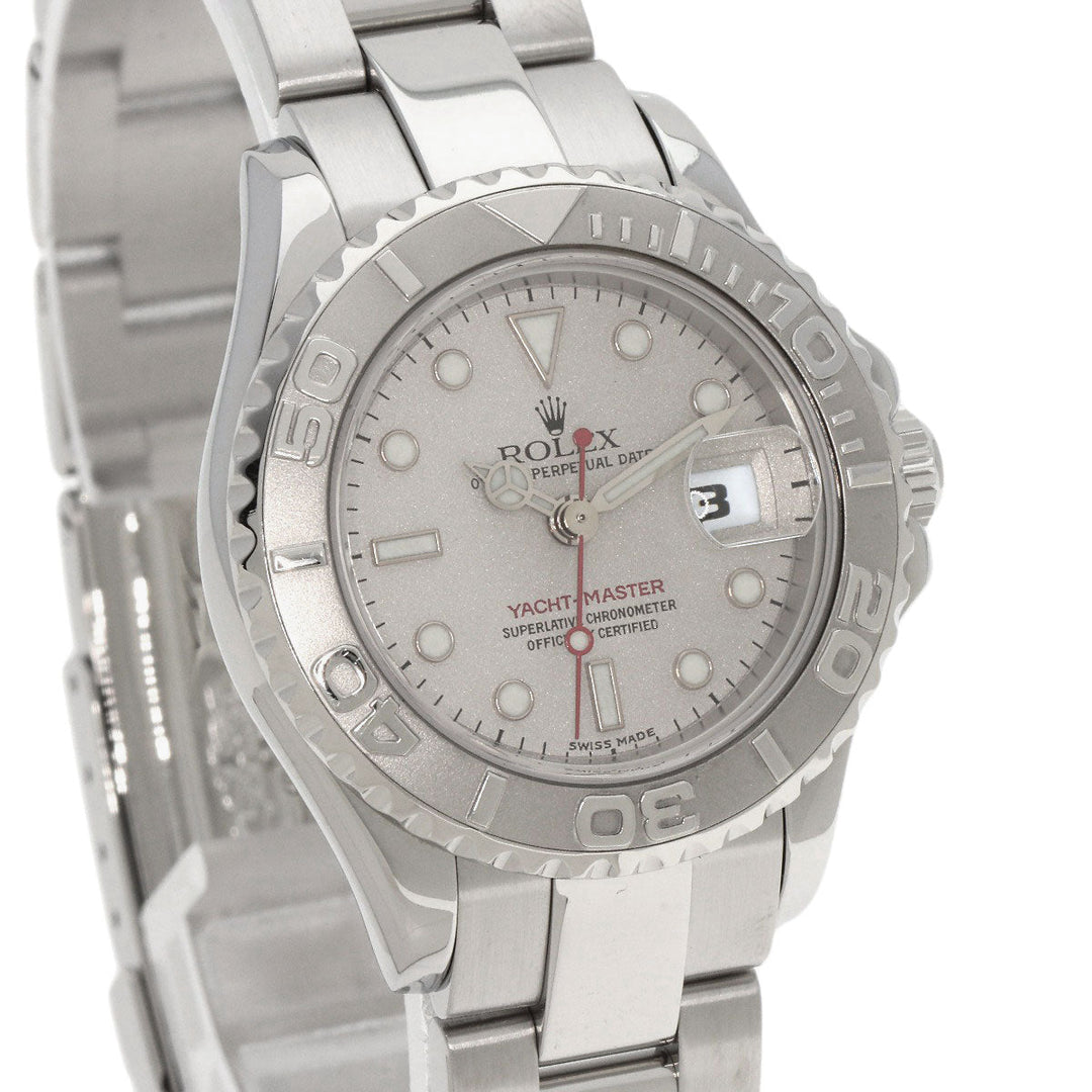 ROLEX Watches Mechanical Automatic 169622 Stainless Steel , Stainless Steel , PT Silver yacht master date Silver dial Women Used Authentic