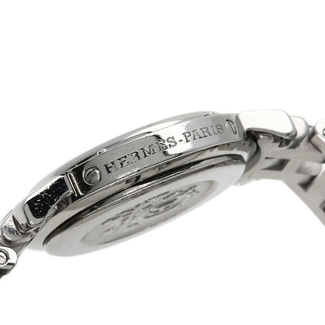 HERMES Watches Quartz CL4.210 Stainless Steel Silver Clipper white dial