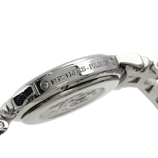 HERMES Watches Quartz CL4.210 Stainless Steel Silver Clipper white dial