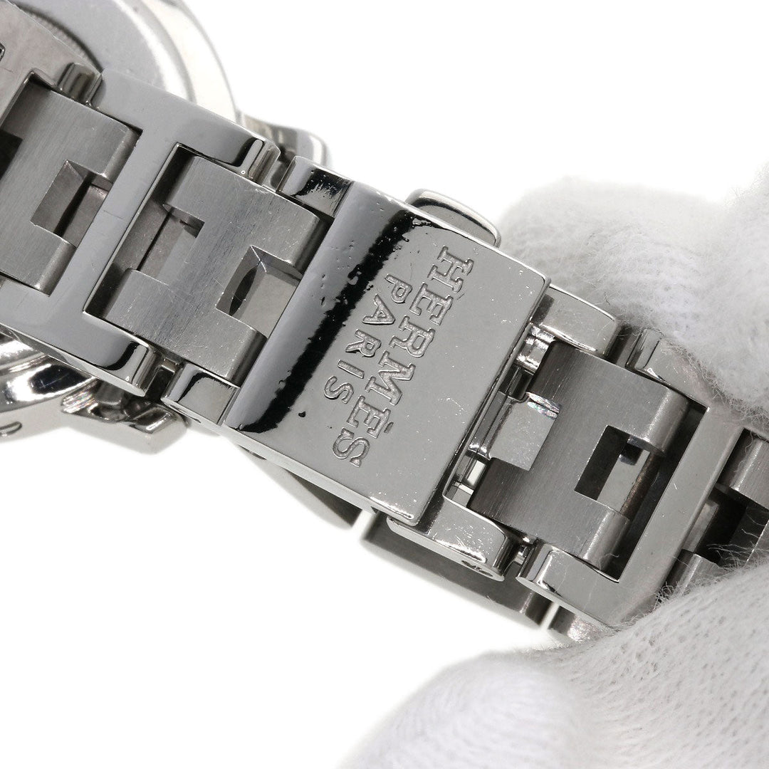 HERMES Watches Quartz CL4.210 Stainless Steel Silver Clipper white dial