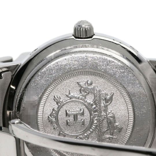 HERMES Watches Quartz CL4.210 Stainless Steel Silver Clipper white dial