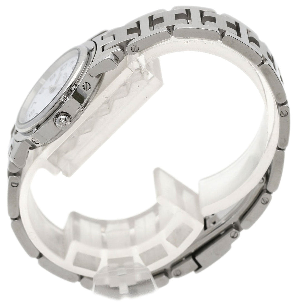 HERMES Watches Quartz CL4.210 Stainless Steel Silver Clipper white dial