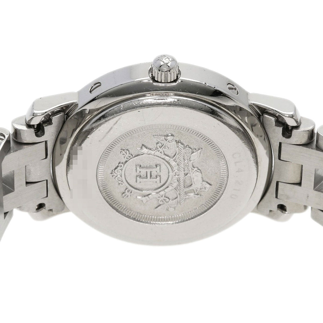 HERMES Watches Quartz CL4.210 Stainless Steel Silver Clipper white dial