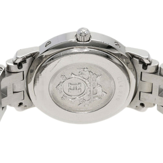 HERMES Watches Quartz CL4.210 Stainless Steel Silver Clipper white dial