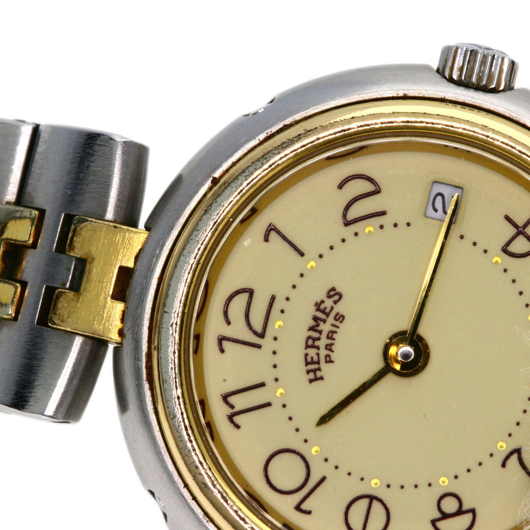 HERMES Watches Quartz Stainless Steel gold profile Ivory dial