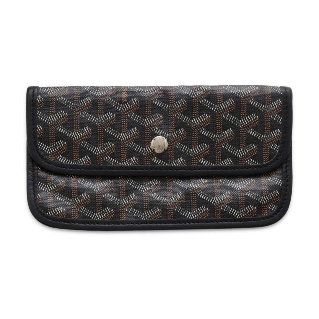 GOYARD Saint Louis PVC Leather Black Handbag Preloved