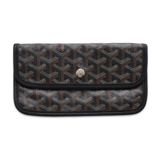 GOYARD Saint Louis PVC Leather Black Handbag Preloved