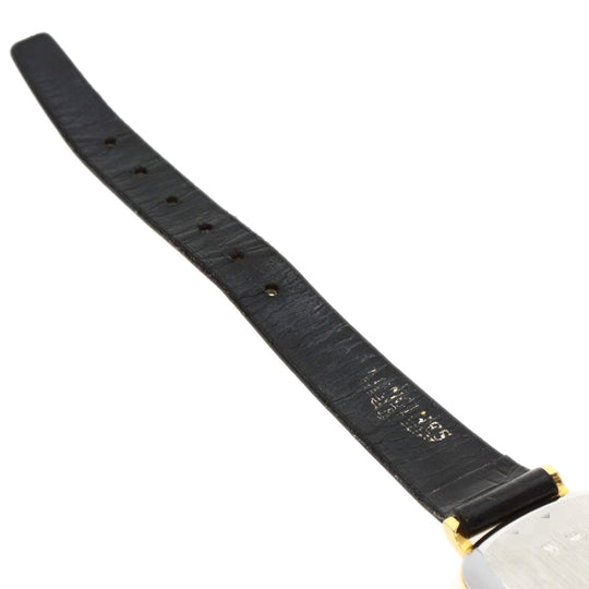 LONGINES Watches Quartz Gold Plated, Leather gold Square face gold dial Women Used Authentic