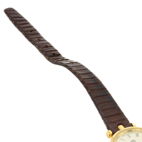 GUCCI Watches Quartz Gold Plated, Leather gold Sherry line Ivory dial Women Used Authentic