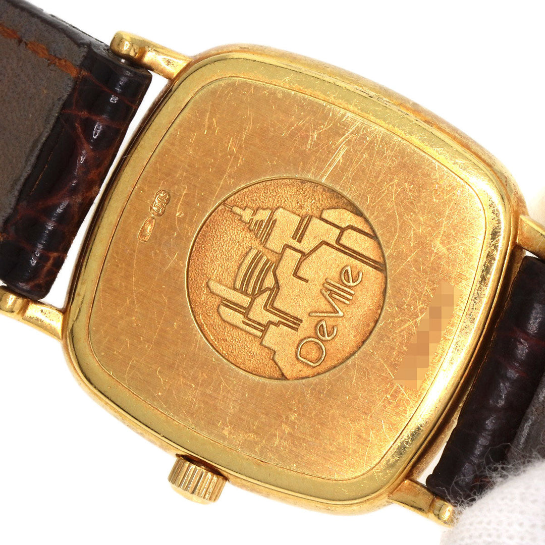 OMEGA Watches Quartz K18YG, leather gold De Ville gold dial Women Used Authentic