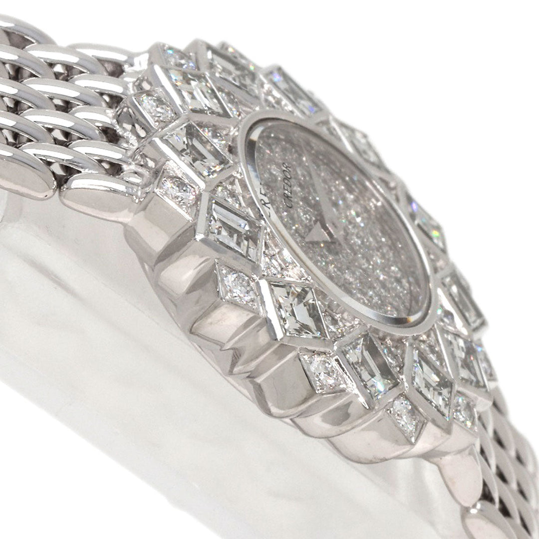 SEIKO Watches Quartz 1E70-0A60 K18WG, K18WG, Diamond Silver CREDOR Diamond diamond dial Women Used Authentic