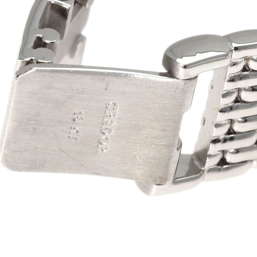 SEIKO Watches Quartz 1E70-0A60 K18WG, K18WG, Diamond Silver CREDOR Diamond diamond dial Women Used Authentic