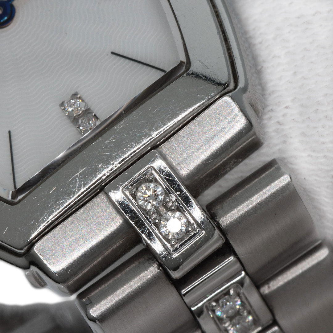 SEIKO Watches Quartz GSWE961 Stainless Steel , Stainless Steel Silver CREDOR Signo Diamond white dial Women Used Authentic