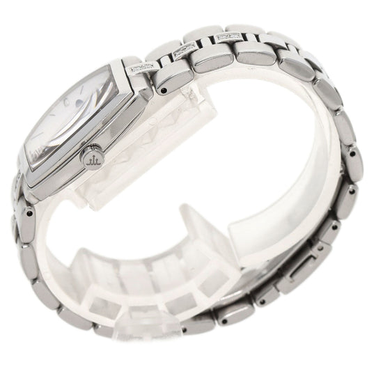 SEIKO Watches Quartz GSWE961 Stainless Steel , Stainless Steel Silver CREDOR Signo Diamond white dial Women Used Authentic